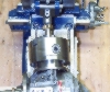 Gear cutting setup - overhead view.