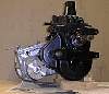 Front view showing case modification.